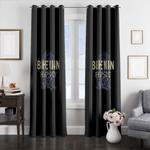 logo queen bohemian rhapsody window curtains 0