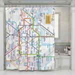 london tube map shower curtains 0