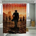 lonely arthur morgan red dead redemption 2 shower curtains 0