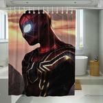 look of spiderman far from home shower curtains 0