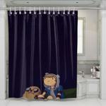 look sky adventure time shower curtains 0