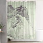 looking back at denjiro shower curtain 0