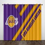los angeles lakers curtains pattern blackout window drapes 0
