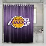 los angeles lakers logo shower curtains 0