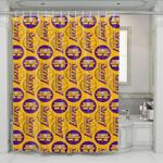 los angeles lakers nba logo shower curtains 0