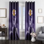 los angeles lakers nba team window curtains 0
