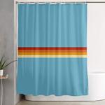 losna classic retro summer stripes shower curtain 0