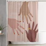 love is a superpower shower curtain 0