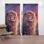 love lion blackout curtains lion wild animal home decor room decor blackout window curtains 100 polyester 41 7 107 9 0