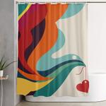 love message shower curtain 0
