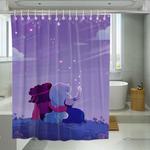 love story steven universe shower curtains 0