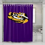 lsu tiger purple eyes football shower curtains 0