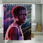 lucas stranger thing season three shower curtains 0