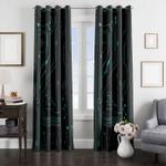 machine technology futuristic glow window curtain 0