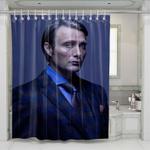 mads mikkelsen as hannibal lecter shower curtains 0