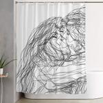 make out b w shower curtain 0