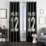 malone twelve nfl jersey window curtain 0
