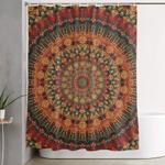mandala 563 shower curtain 0