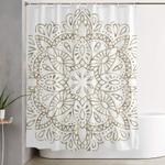 mandala gold shower curtain 0