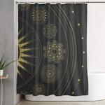 mandala solar system shower curtain 0