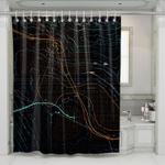 map of dark games shower curtains 0