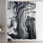 marble b w g shower curtain 0