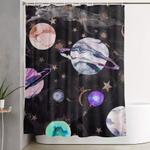marble galaxy shower curtain 0