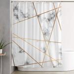 marble geometry 054 shower curtain 0