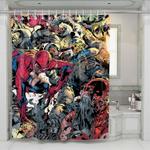 marvel superhero war shower curtains 0