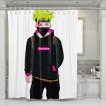 masking naruto hypebeast shower curtains 0
