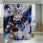 mastered ultra instinct goku shower curtains 0