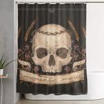 memento mori shower curtain 0