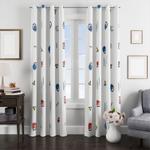 memphis minimalist geometric pattern window curtain 0