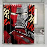 metal iron man shower curtains 0