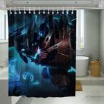 metal robot league of legends shower curtains 0