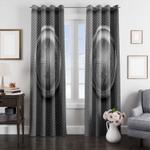 metal steelers logo grey nfl window curtain 0