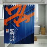metal uniform new york mets shower curtains 0