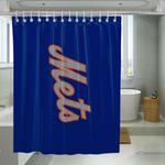 mets blue orange shower curtains 0