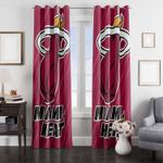 miami heat logo iconic window curtain 0