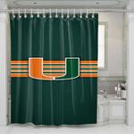 miami hurricanes new logo 2 shower curtains 0