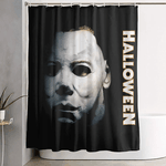 michael myers shower curtains happy halloween 0