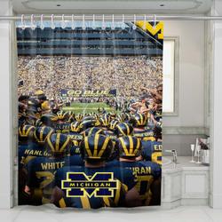 Michigan Wolverines Pride Shower Curtain Set For Bathroom Decor Gift For Friends