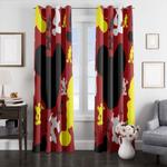 mickey mouse silhouette window curtains 0