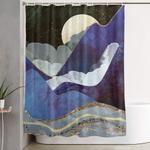 midnight shower curtain 0
