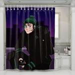 midoriya izuku with america cartoon style shower curtains 0