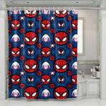 miles morales animation spiderman shower curtains 0
