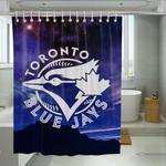 milky way toronto blue jays shower curtains 0