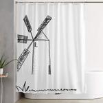 mill on white background https society6 com vickonskey collection shower curtain 0
