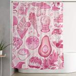 millennial witch shower curtain 0