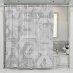 minimalist wood floor random shower curtains 0